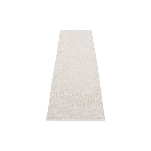 Svea Plastic Rug, stone metallic/fossil grey, Pappelina