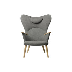 CH78 Mama Bear Lounge Chair, grey/soap treated oak, Carl Hansen & S&oslash;n