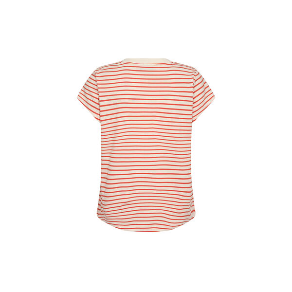 MMKala V-SS Stripe Tee, spicy orange, MOS MOSH
