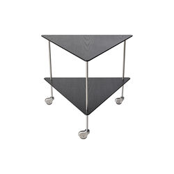 AJ Trolley Side Table, black, Fritz Hansen