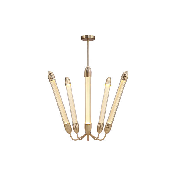 Lemon Squeeze Penta Pendant, plated brass, UMAGE