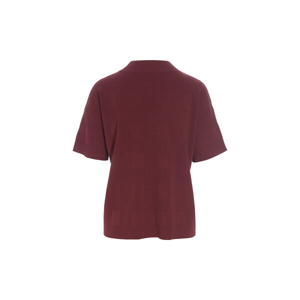 Saku Short-Sleeved Blouse, maroon Saku Short-Sleeved Blouse, maroon, BITTE KAI RAND