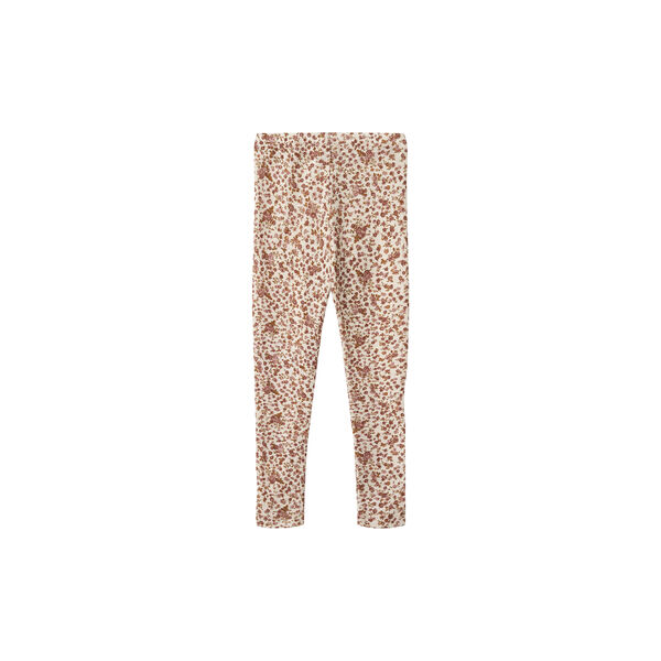 Wool Leggings Agi, 2475 rose flowers, Wheat