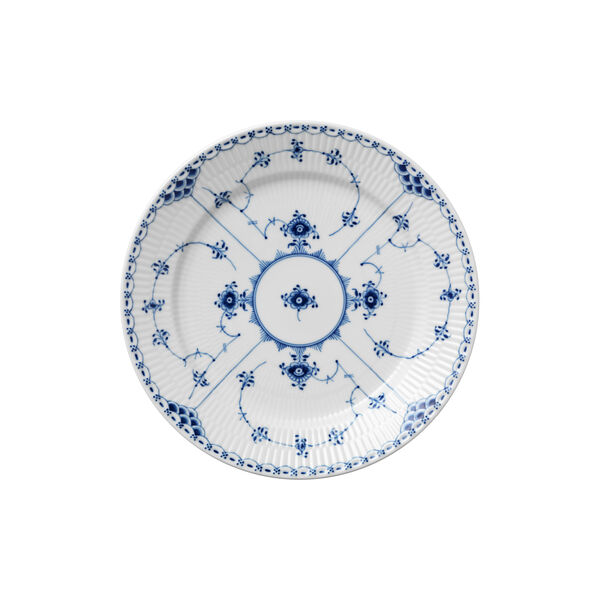 Blue Fluted Half Lace Plate &Oslash; 27 cm, Royal Copenhagen