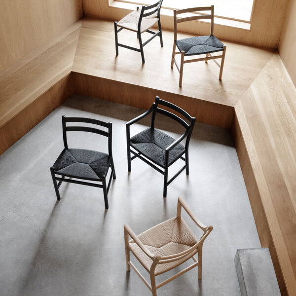 CH46 Dining Chair, soap treated oak/natural, Carl Hansen & S&oslash;n