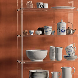 White Fluted Half Lace Bowl 310 cl, Royal Copenhagen