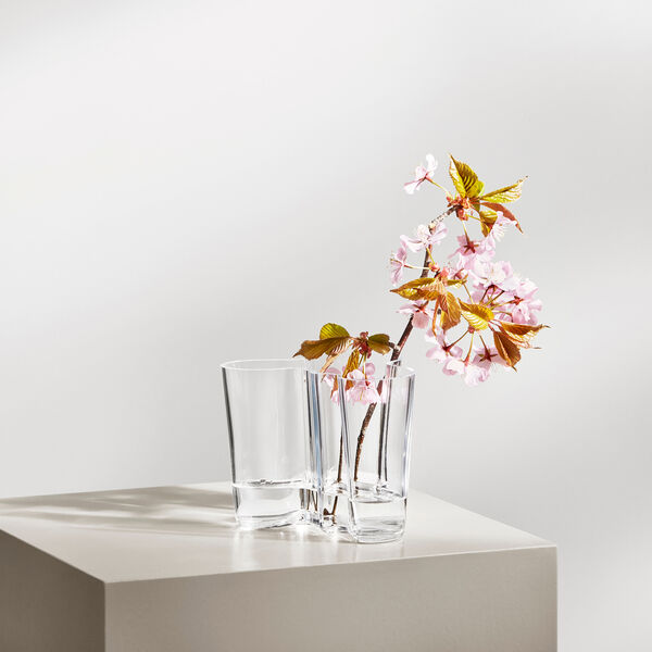 Alvar Aalto Vase 16 cm, clear Alvar Aalto Vase 16 cm, clear, Iittala