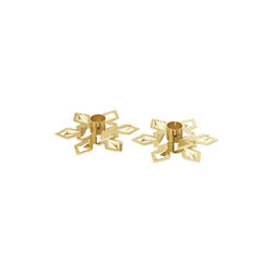 2024 Candle holder 2 pcs, gold, Georg Jensen