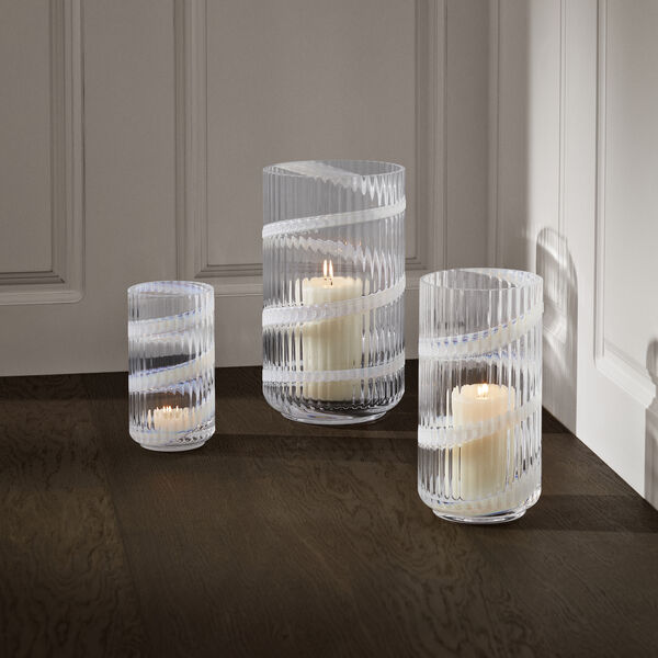 Lyngby Vase, swirl white, Lyngby Porcel&aelig;n