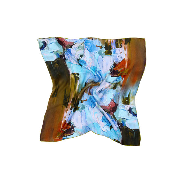 PAINTED&nbsp;ROSES&nbsp;Scarf, blue, Bella Ballou