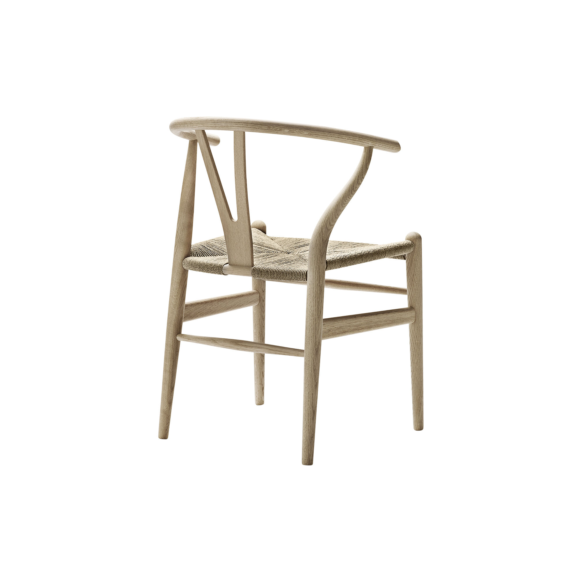 CH24 Wish Bone Chair soap treated oak natural