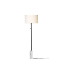 Gravity Floor Lamp, white marble/white, GUBI