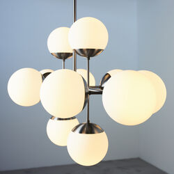 Lord Ballroom Lamp, steel/opal, Rubn