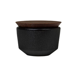 R&Aring; Salt Cellar with Lid, black, Rosendahl