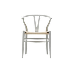 CH24 Wish Bone Chair, silver grey/natural, Carl Hansen & S&oslash;n