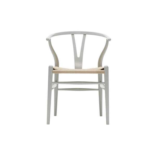 CH24 Wish Bone Chair, silver grey/natural, Carl Hansen & Søn