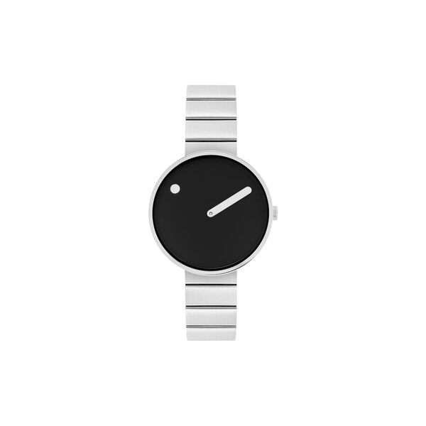 Picto Wrist Watch, black/brushed steel Picto Wrist Watch, black/brushed steel, PICTO