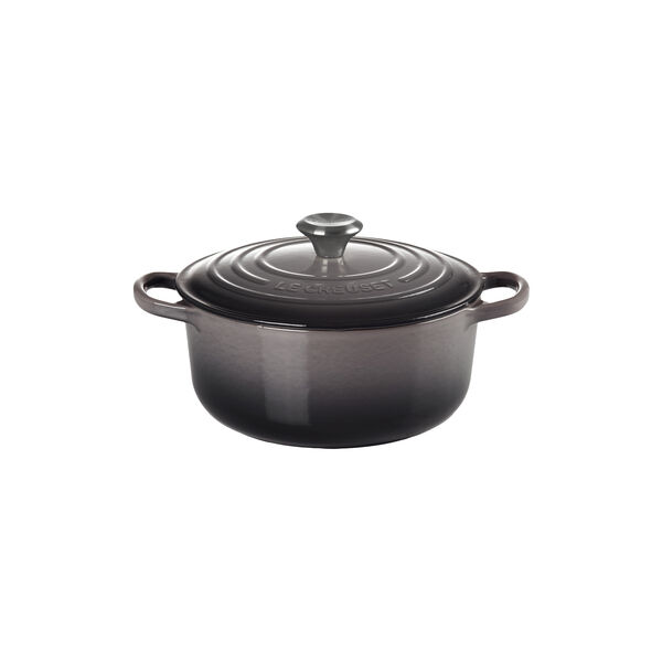 Signature round cast iron pot &Oslash; 20 cm, flint, Le Creuset