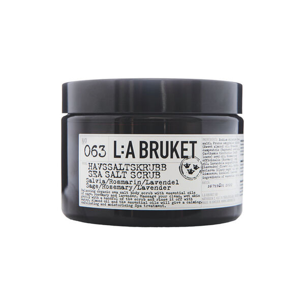 No. 063 Sea Salt Scrub, sage/rosemary/lavender, L:a Bruket