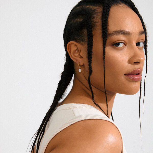 ELLIANA earrings, gold plated, Pilgrim