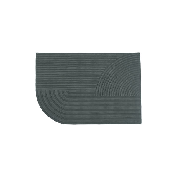 Relevo Rug, dark green, Muuto