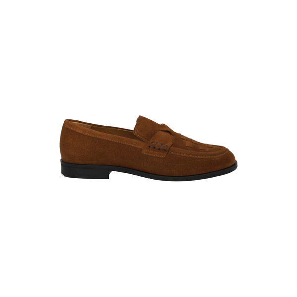 Loafer with braid detail, camel, ANGULUS