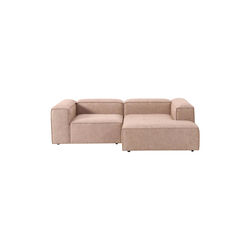 Lennon Modular Corner Sofa, linen blend rust, Westwing Collection