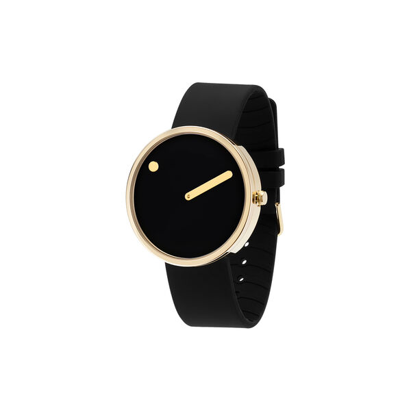 PICTO Wrist Watch, black/gold/black, Picto