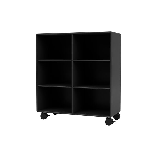 Montana 1113 Shelf with Wheels, 05 black, Montana Furniture