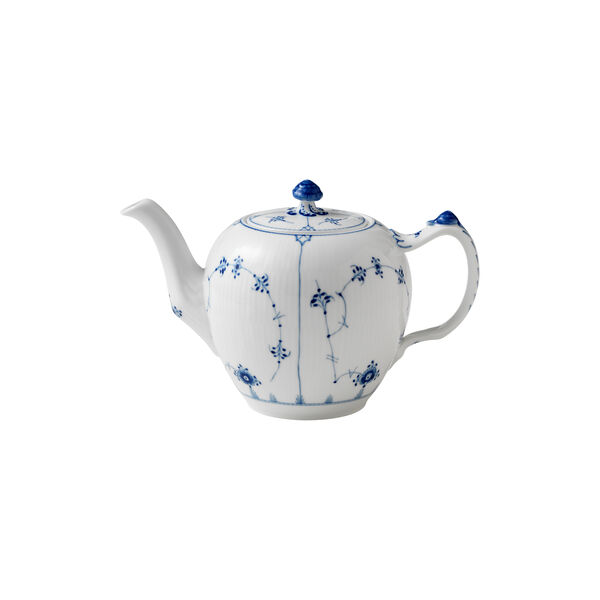 Blue Fluted Plain Teapot, Royal Copenhagen