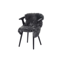 New Zealand Premium Long Wool Sheepskin, steel, NATURES Collection