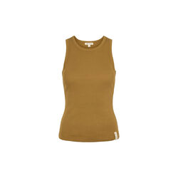 ESBlossom Racerback Rib Tank, dull gold, esm&eacute; studios
