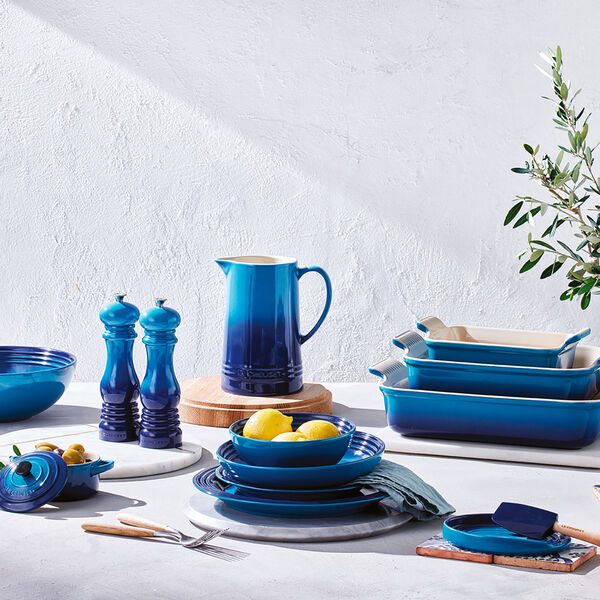 Oval Spoon Rest, azure blue, Le Creuset