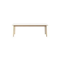 6490 Ana Extension&nbsp;Dining Table 220 cm, white/soap treated oak, Fredericia Furniture