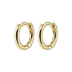 EANNA recycled huggie hoops, gold-plated, Pilgrim