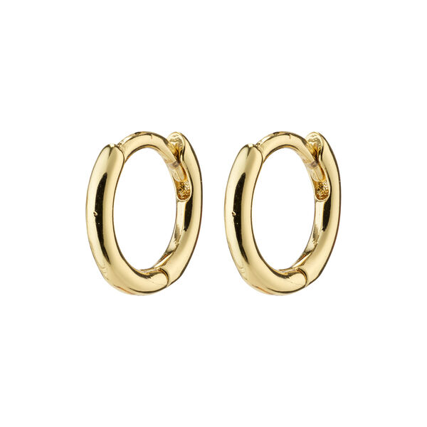 EANNA recycled huggie hoops, gold-plated, Pilgrim