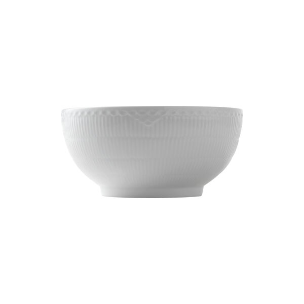 White Fluted Half Lace Bowl 310 cl, Royal Copenhagen