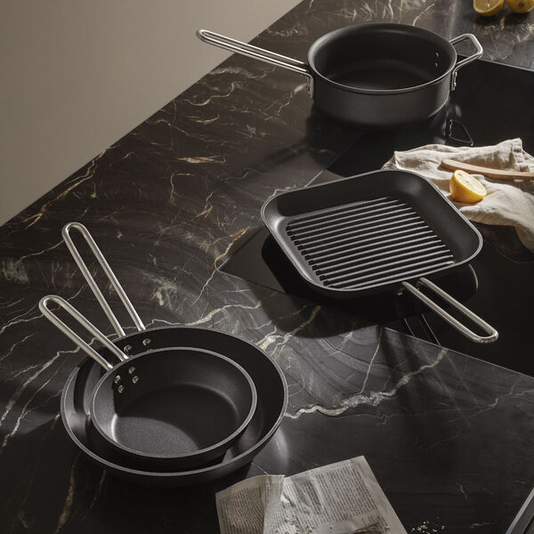 Professional Grill frying pan ceramic, Eva Trio