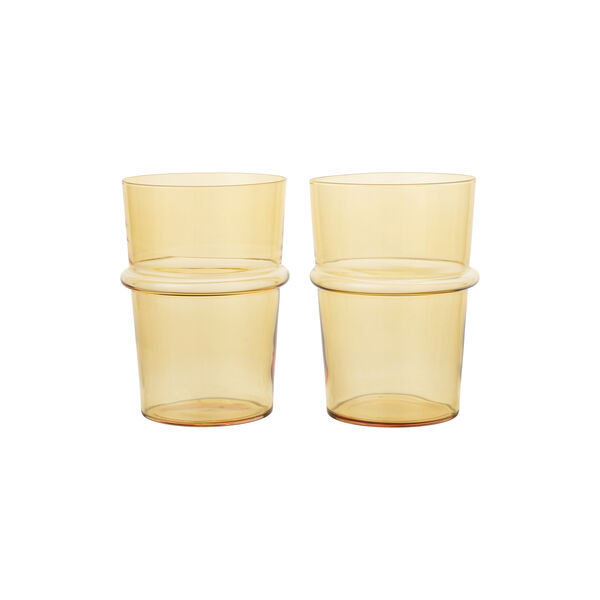 Boya&nbsp;Tall&nbsp;Glasses&nbsp;2 stk., yellow, Ferm Living