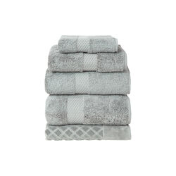 Etoile Towel, platine, Yves Delorme