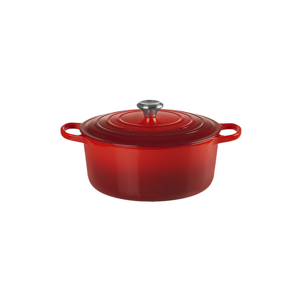 Signature round cast iron pot &Oslash; 28 cm, cerise, Le Creuset