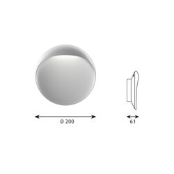 Flindt Wall Lamp S, aluminium, Louis Poulsen