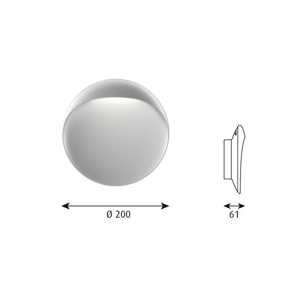 Flindt Wall Lamp S, aluminium Flindt Wall Lamp S, aluminium, Louis Poulsen