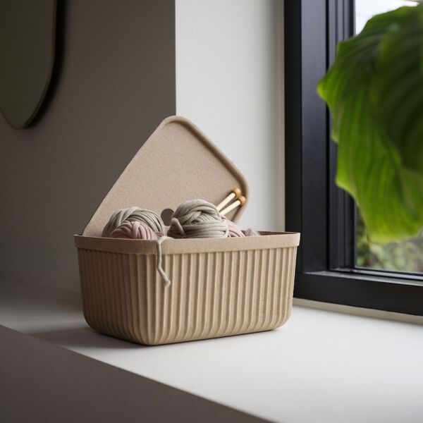 Pulp Storage Box, natural brown, Zone Denmark