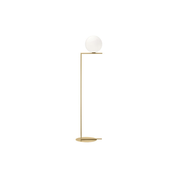 Flos IC F2 floor lamp, brass, null