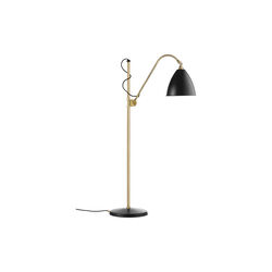 Bestlite BL3 M Floor Lamp, soft black semi matt/brass, GUBI