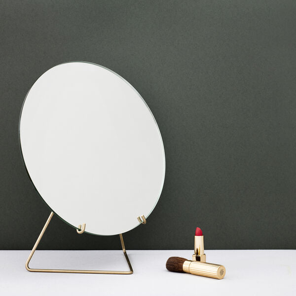 Standing Mirror, brass Standing Mirror, brass, MOEBE