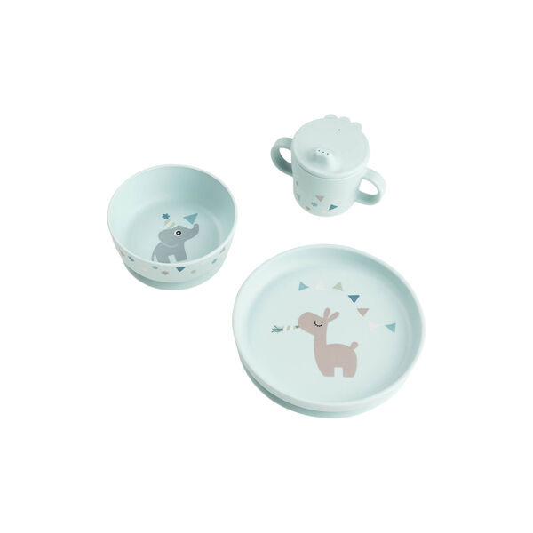 Celebration Foodie Dinner Set w/ Suction, blue, Done by Deer