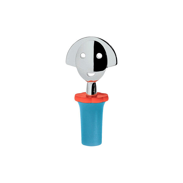 Anna Wine Stopper, blue, Alessi