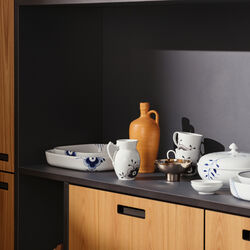 Black Fluted Mega Jug 38 cl, Royal Copenhagen